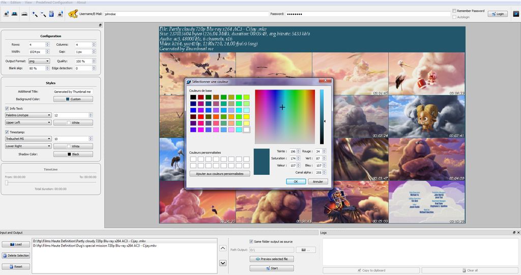 Customize your thumbnails colors